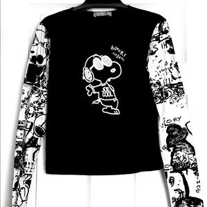 Iceberg women’s round-neck long sleeves Tee with "Snoopy" motif
